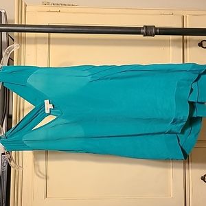 Green sleeveless Blouse, XS